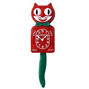 Christmas Gift Red & green KIT-CAT CLOCK KAT KLOCK FREE US SHIPPING